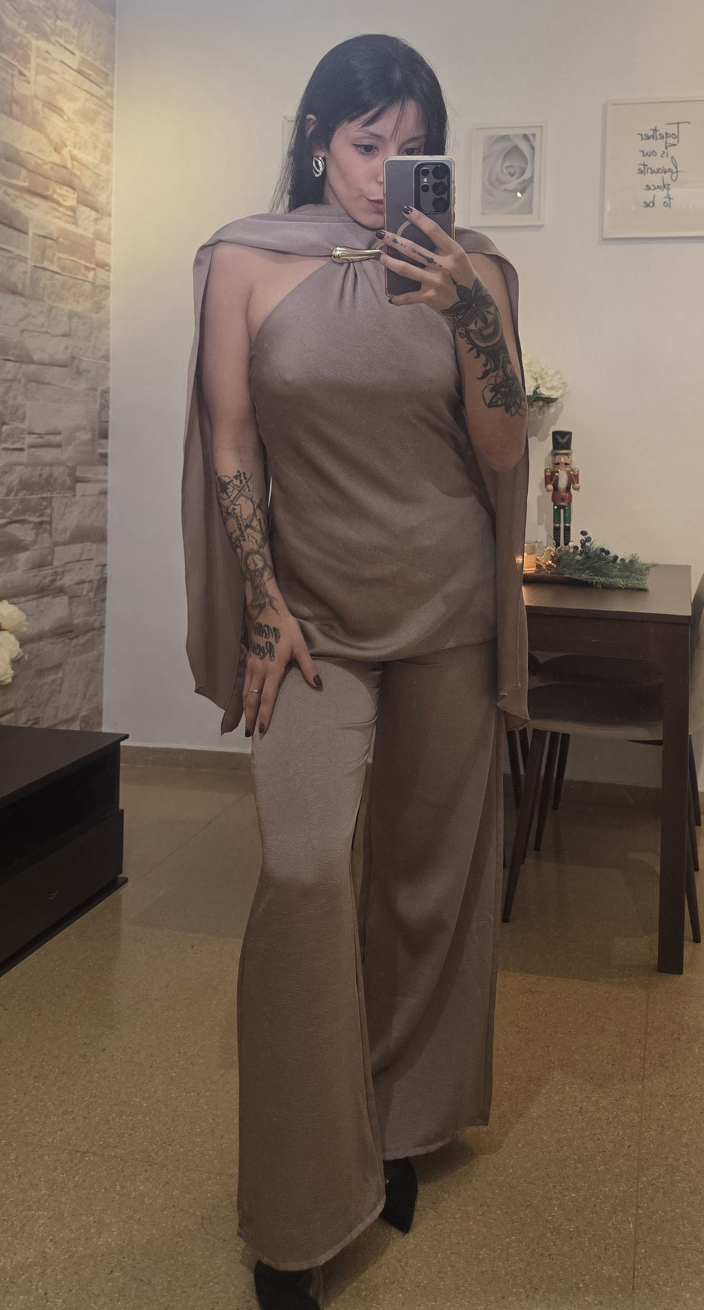 Conjunto Aura satinada