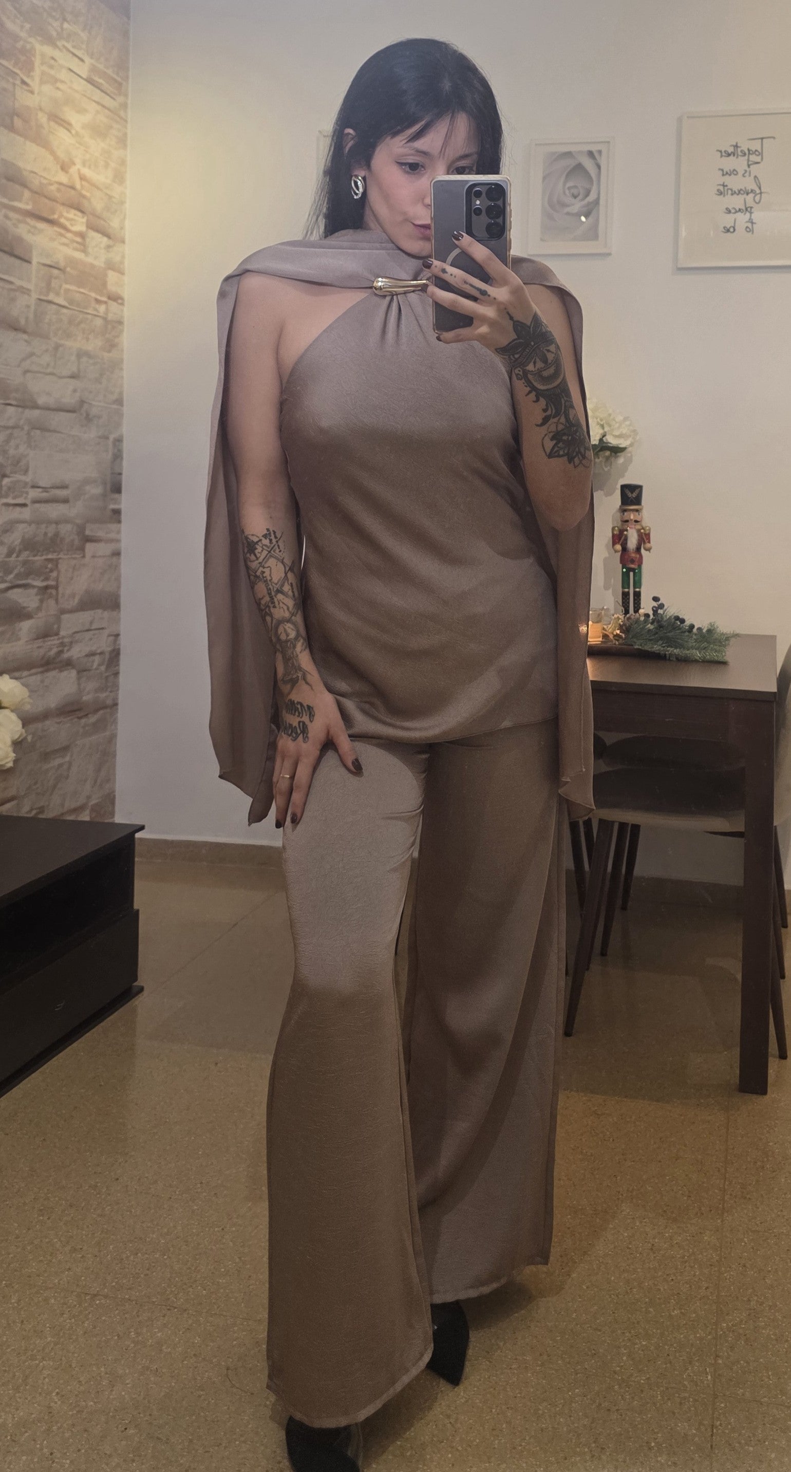 Conjunto Aura satinada