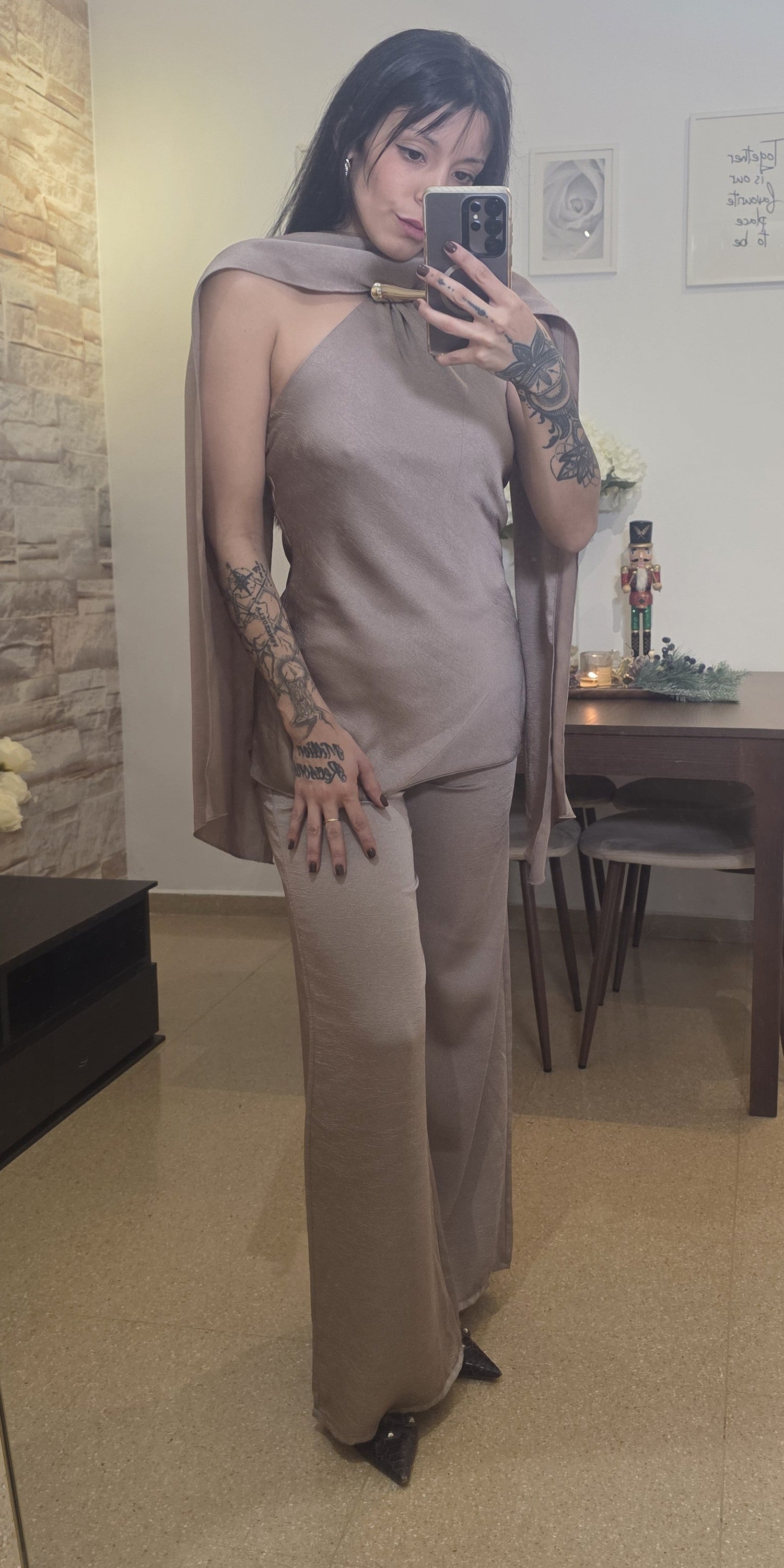 Conjunto Aura satinada